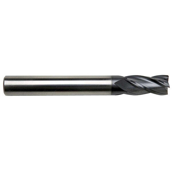 Gs Tooling 3/8" Diameter x 3/8" Shank 0.020" Radius 4-Flute Corner Radius Typhoon Red Series Carbide End Mills 102678 - main